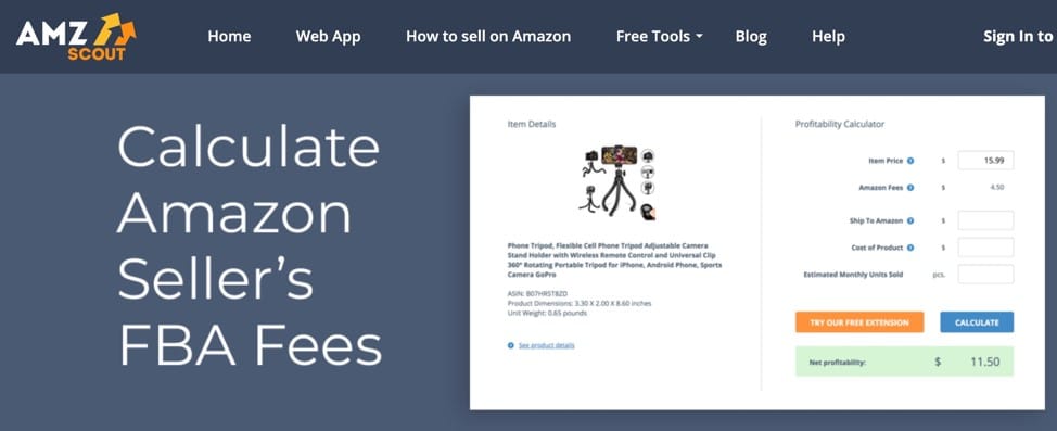 Calculate Amazon Seller Fee