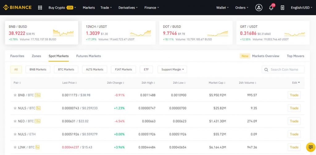 How to buy bitcoin on Binance